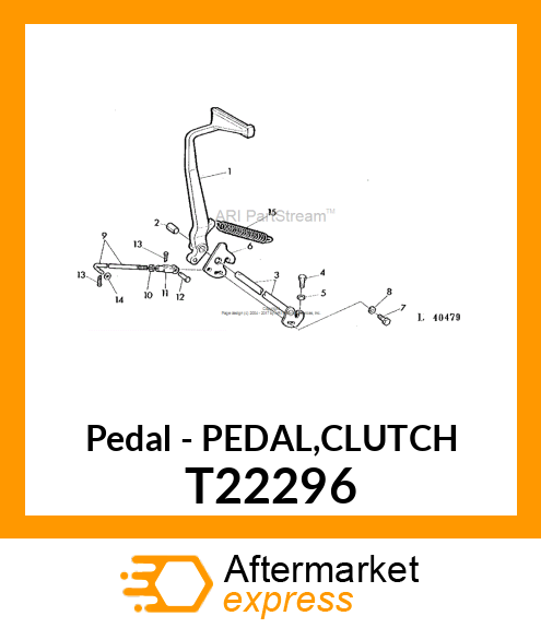 Pedal - PEDAL,CLUTCH T22296