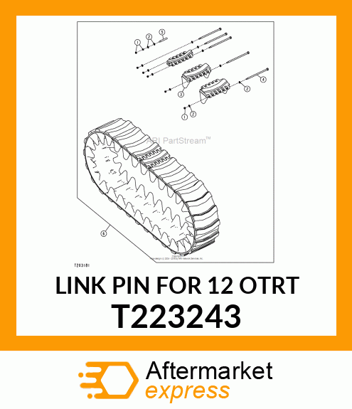 LINK PIN FOR 12 OTRT T223243