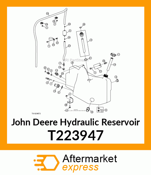 RESERVOIR, HYDRAULIC STANDARD T223947