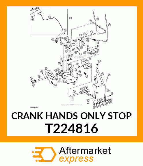 CRANK HANDS ONLY STOP T224816