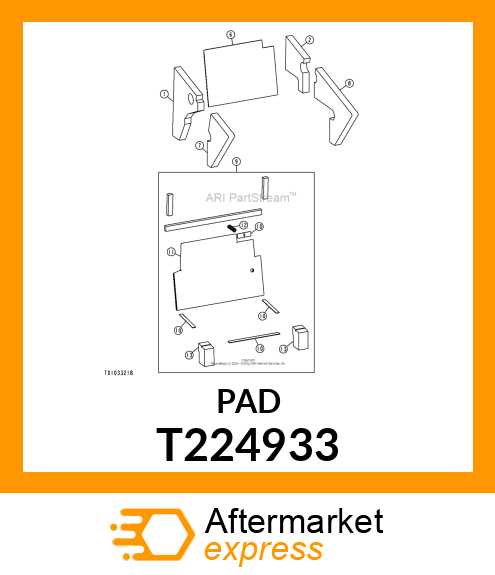 FOAM, REAR WALL T224933