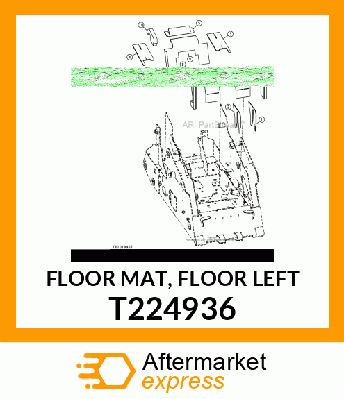 FLOOR MAT, FLOOR LEFT T224936