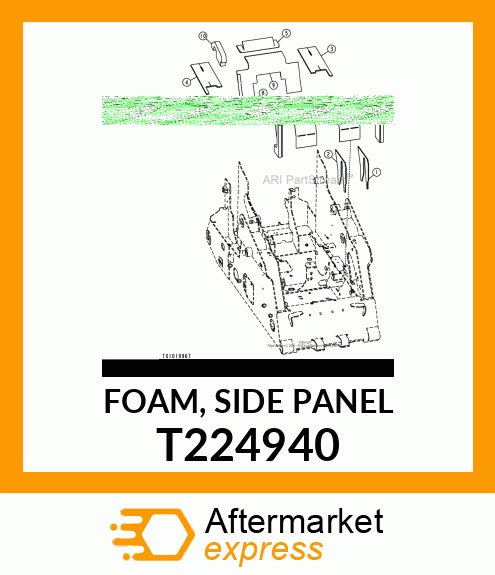 FOAM, SIDE PANEL T224940