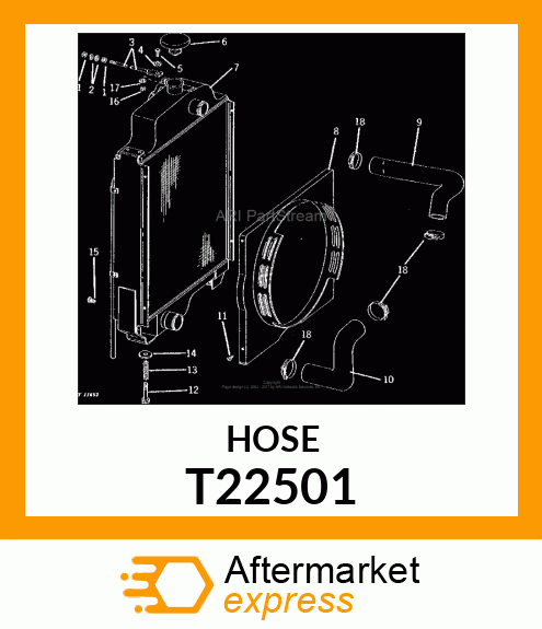 HOSE,COOLANT T22501