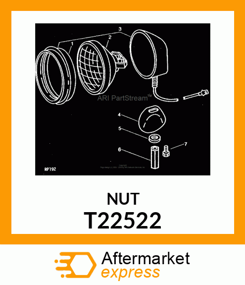 NUT,SPECIAL HEX T22522