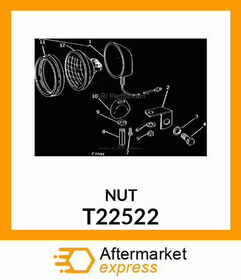 NUT,SPECIAL HEX T22522