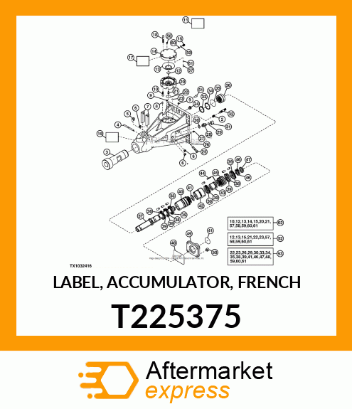 LABEL, ACCUMULATOR, FRENCH T225375