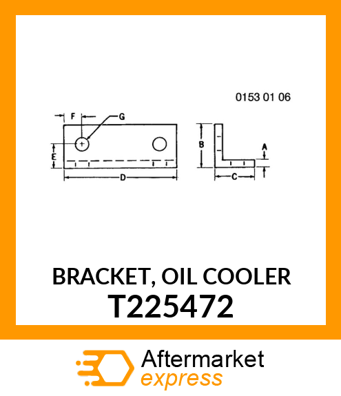 BRACKET, OIL COOLER T225472