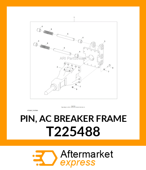 PIN, AC BREAKER FRAME T225488