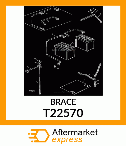 CLAMP,BATTERY T22570