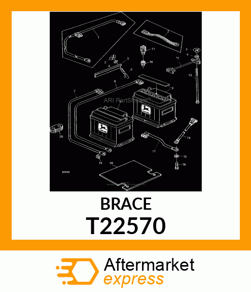 CLAMP,BATTERY T22570