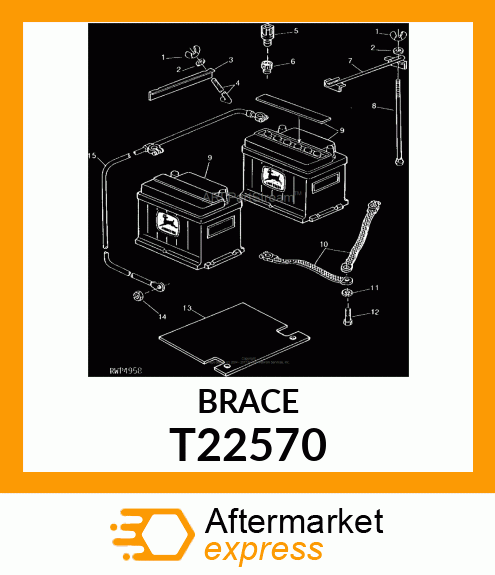 CLAMP,BATTERY T22570