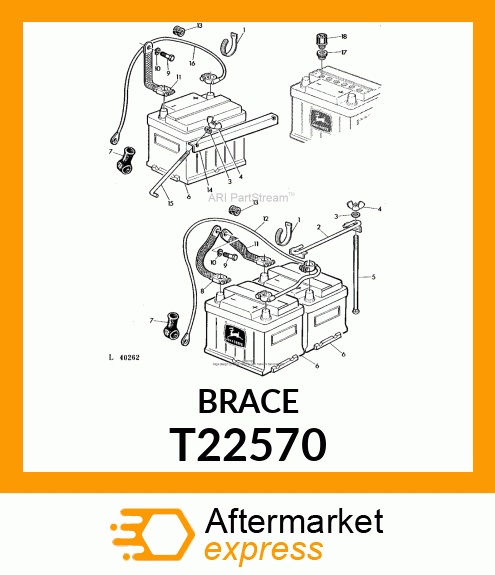 CLAMP,BATTERY T22570