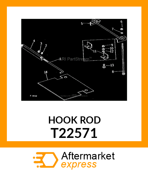 ROD,BATTERY CLAMP T22571