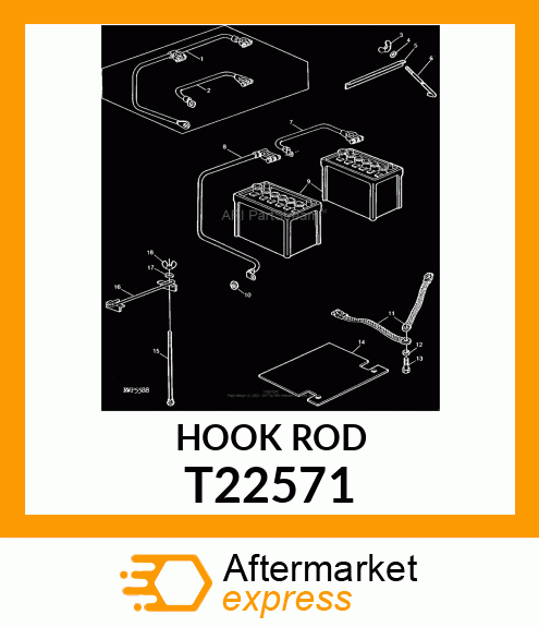 ROD,BATTERY CLAMP T22571