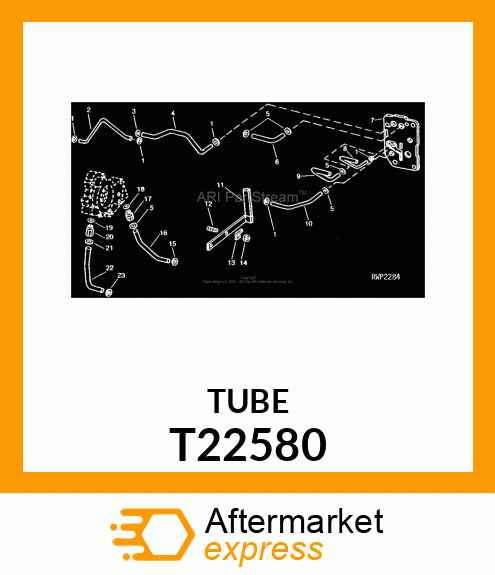 TUBE,REAR CLUTCH LUBRICATION T22580