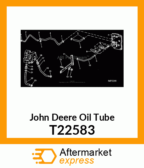 TUBE,FRONT CLUTCH LUBRICATION T22583