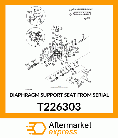 DIAPHRAGM SUPPORT SEAT FROM SERIAL T226303