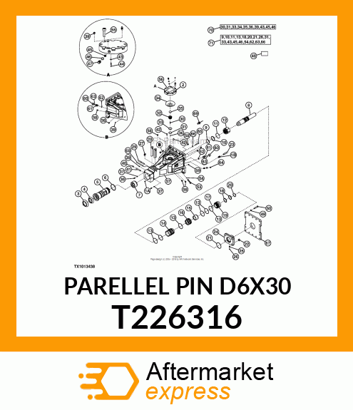 PARELLEL PIN D6X30 T226316