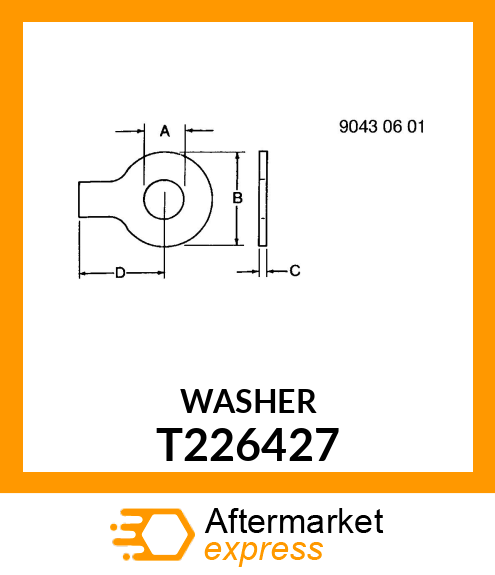 WASHER, TAB T226427