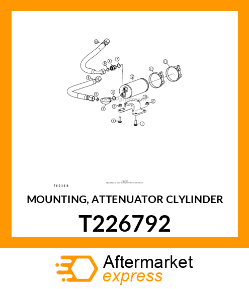 MOUNTING, ATTENUATOR CLYLINDER T226792