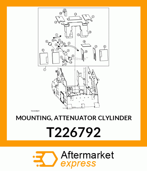 MOUNTING, ATTENUATOR CLYLINDER T226792