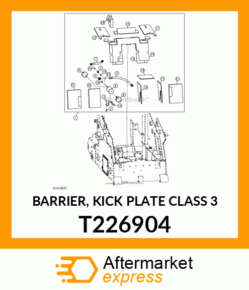 BARRIER, KICK PLATE CLASS 3 T226904