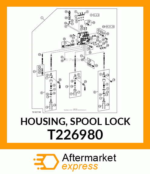 HOUSING, SPOOL LOCK T226980