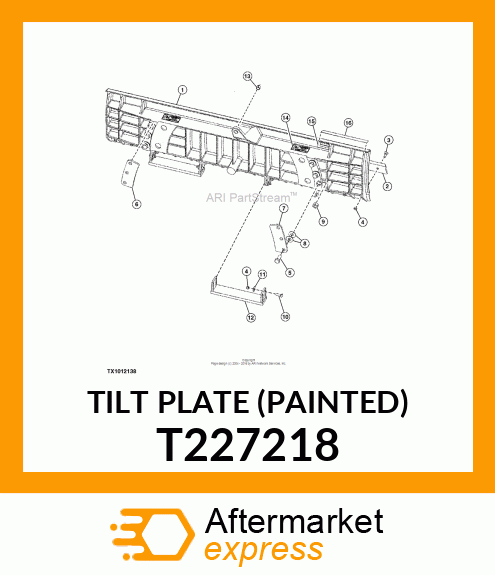 TILT PLATE (PAINTED) T227218
