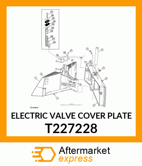 ELECTRIC VALVE COVER PLATE T227228