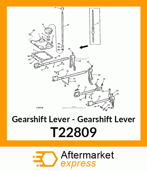 Gearshift Lever - Gearshift Lever T22809