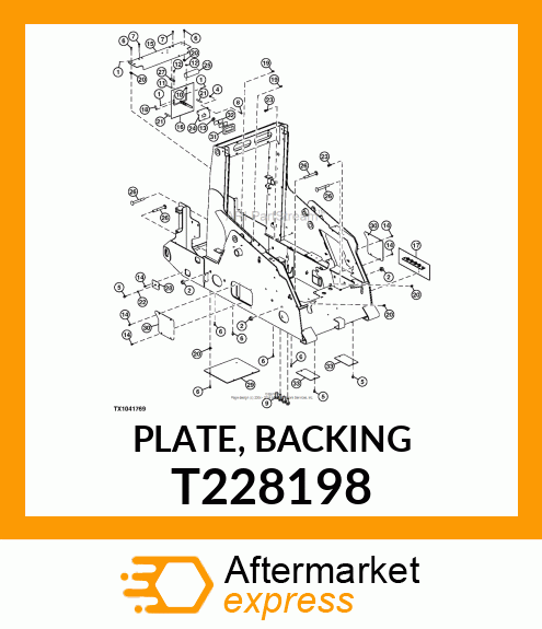 PLATE, BACKING T228198