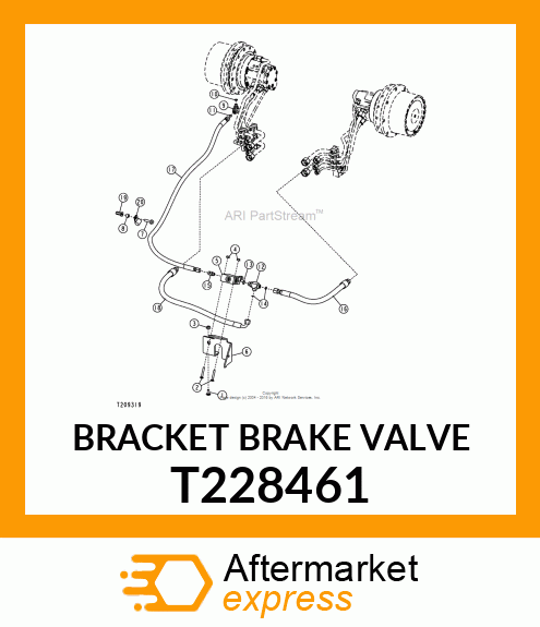 BRACKET BRAKE VALVE T228461