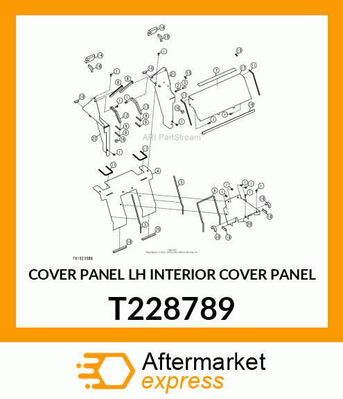 COVER PANEL LH INTERIOR COVER PANEL T228789