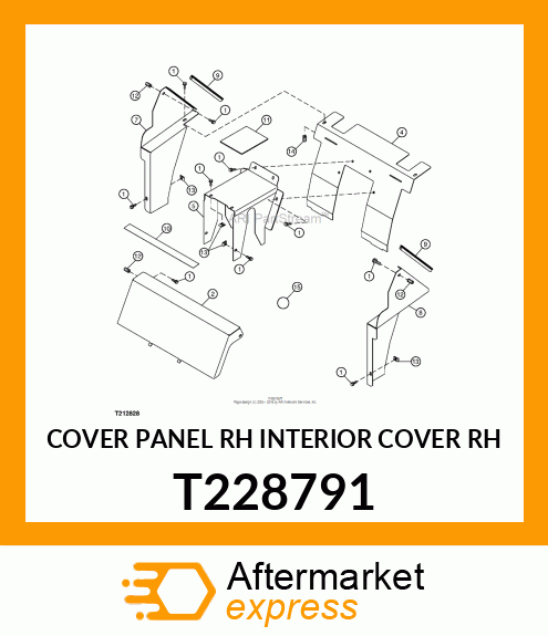 COVER PANEL RH INTERIOR COVER RH T228791