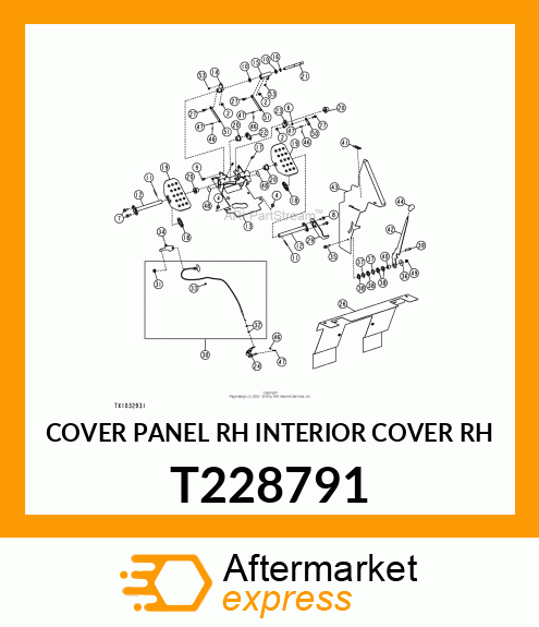 COVER PANEL RH INTERIOR COVER RH T228791