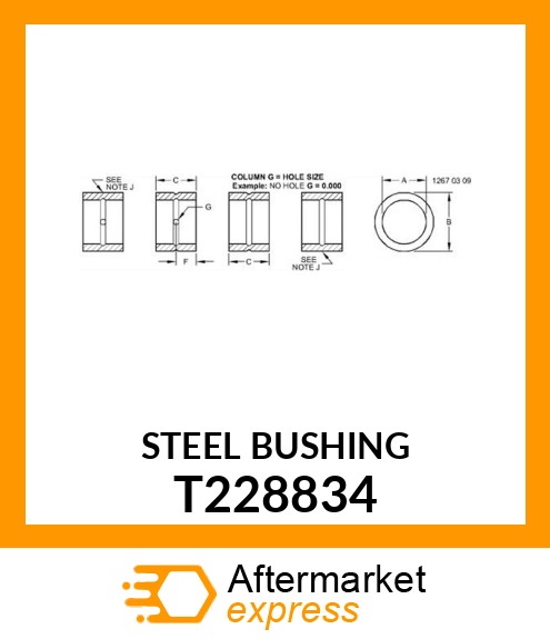 STEEL BUSHING T228834