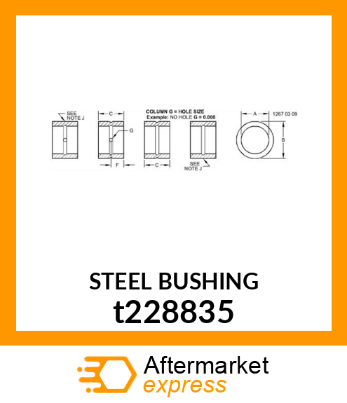 STEEL BUSHING t228835