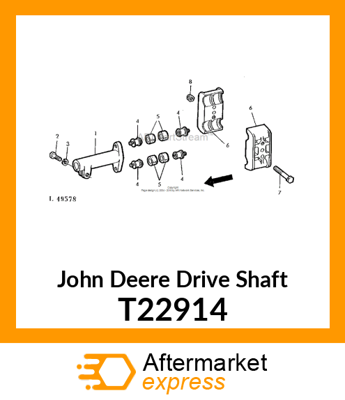 SHAFT,HYDRAULIC PUMP T22914