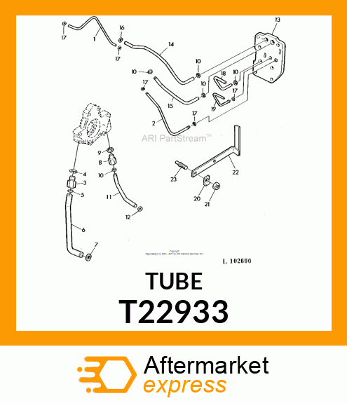 TUBE,TRANSMISSION TUBE T22933