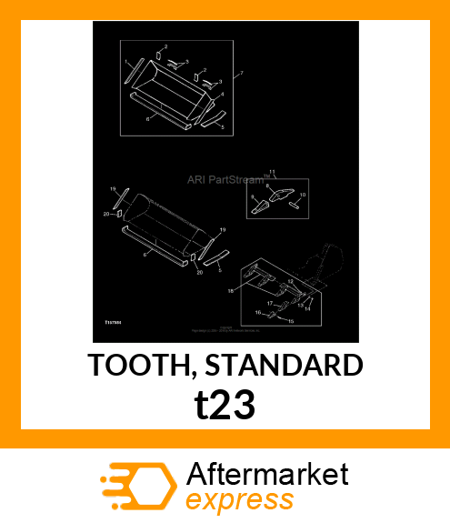 TOOTH, STANDARD t23