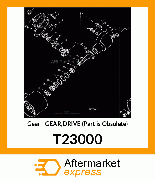 Gear - GEAR,DRIVE (Part is Obsolete) T23000