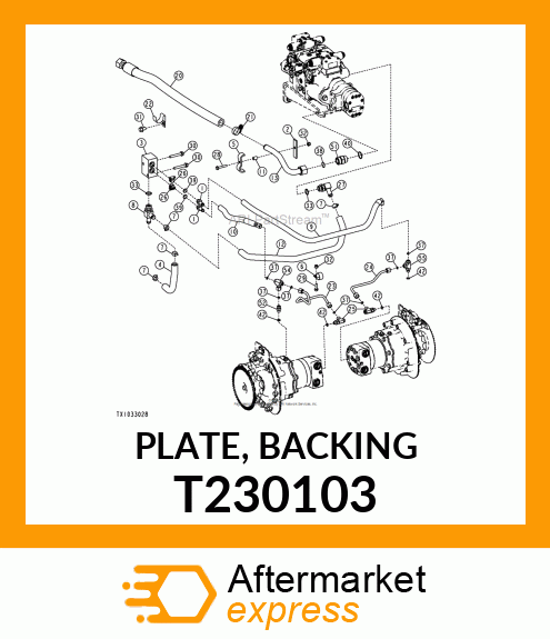 PLATE, BACKING T230103