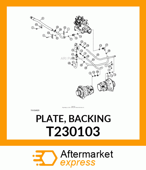 PLATE, BACKING T230103