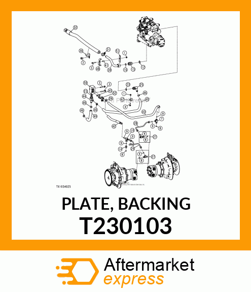 PLATE, BACKING T230103