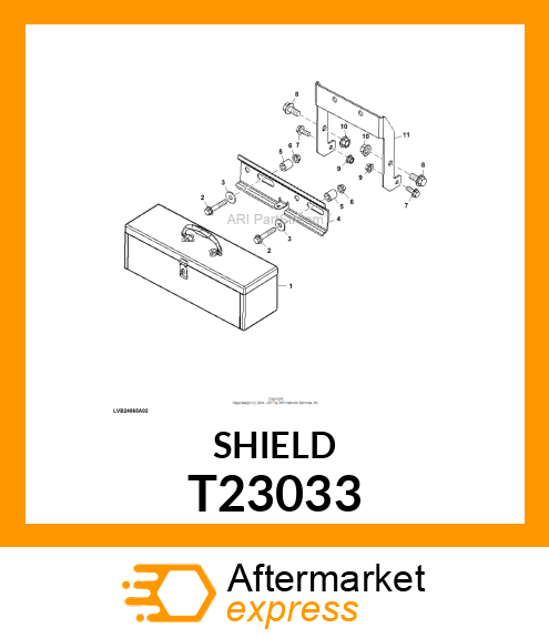 BRACKET,TOOL BOX T23033