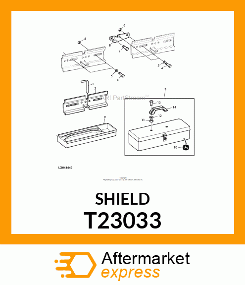 BRACKET,TOOL BOX T23033