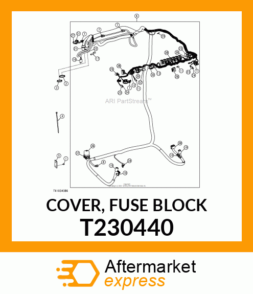 COVER, FUSE BLOCK T230440