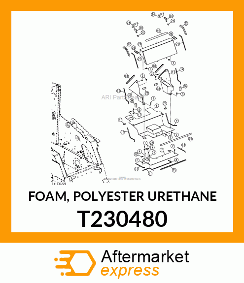 FOAM, POLYESTER URETHANE T230480