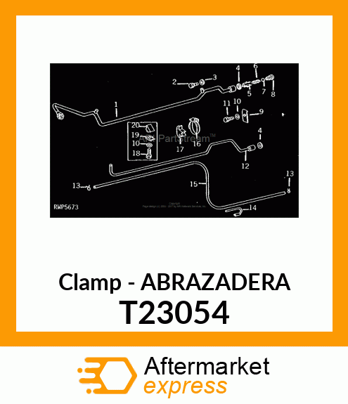 Clamp - ABRAZADERA T23054